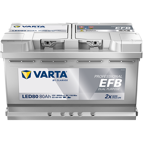 Varta LED80 Professional DP EFB 80AH Batterie Varta LED80 Professional DP EFB 80AH Batterie