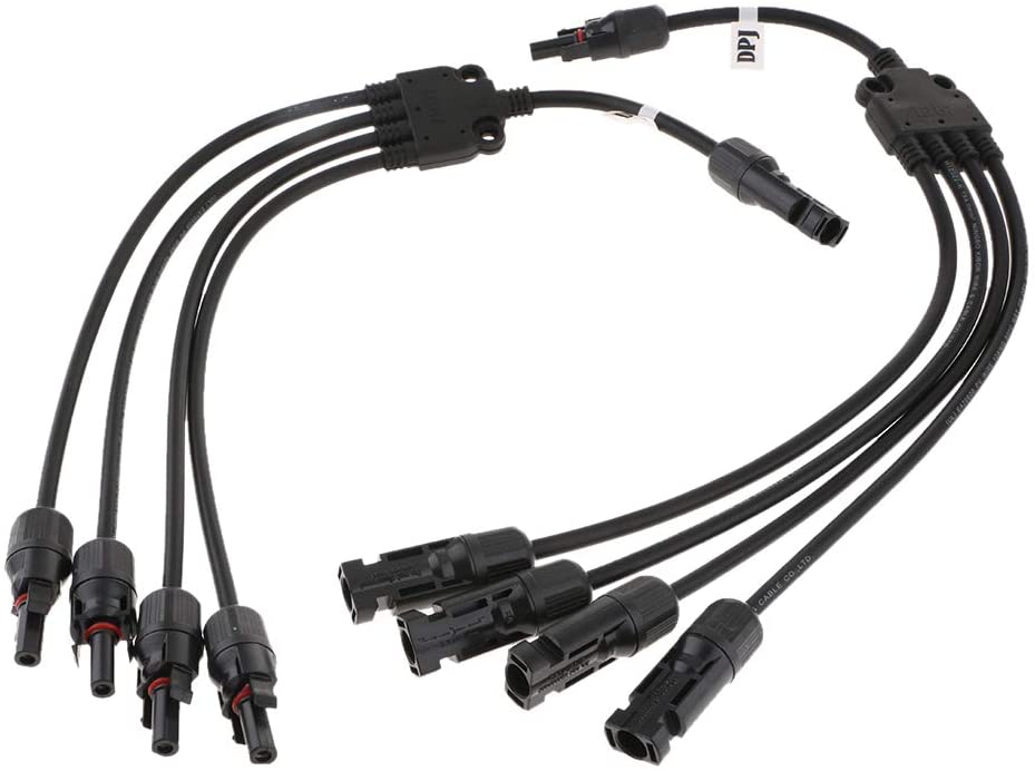 Voltima Solar-Verbindungsadapter für 4-6mm² Solarkabel 4auf1 MC Typ 4