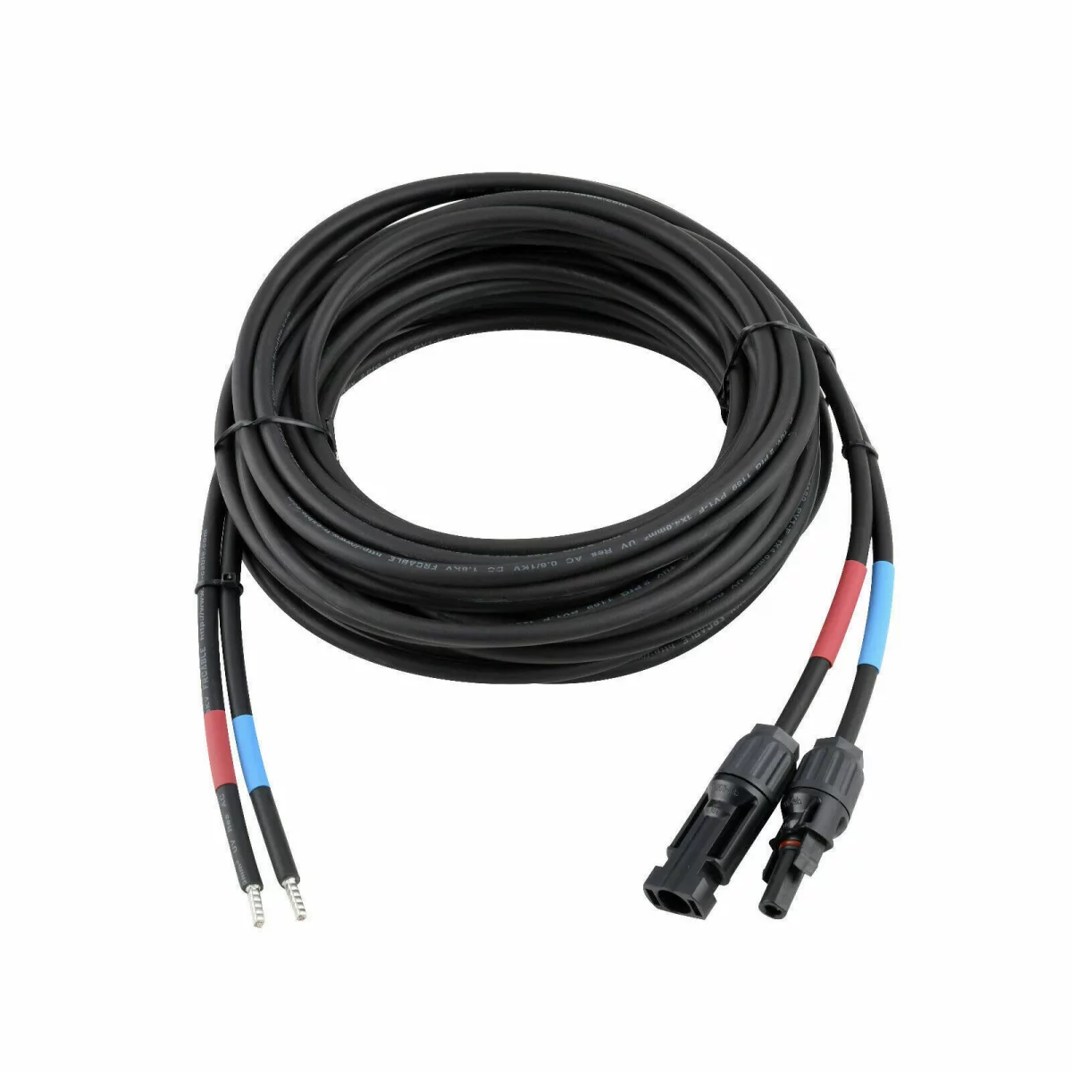 enjoy solar 4mm² Profi-Verbindungskabel Solarmodul zu Solarladeregler Anschlusskabel 8m & enjoysolar 6mm² Batteriekabel Solarladeregler und Batterie mit Sicherung M8-Ringösen (15A 6mm² M8