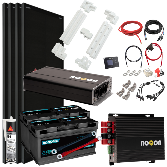 Wohnmobil Komplett-Set LARGE - mit AGM Batterie