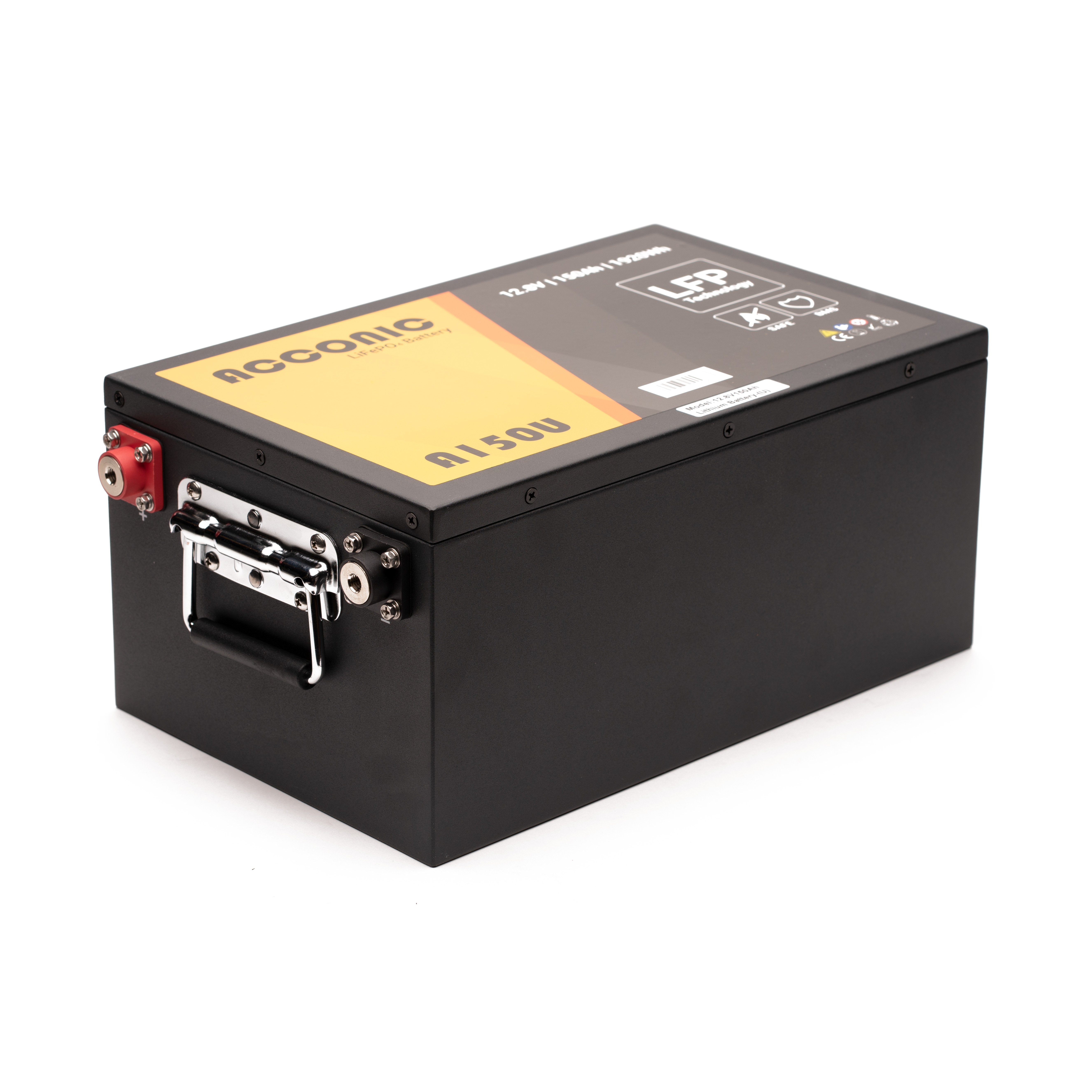Acconic A150U LiFePO4 12V Lithium Untersitz Versorgungsbatterie 150Ah Acconic A150U LiFePO4 12V Lithium Untersitz Versorgungsbatterie 150Ah