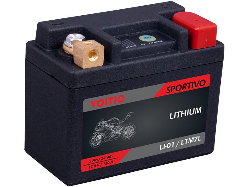 Voltima Sportivo LI-01 Lithium 2Ah Motorradbatterie LTM7L Voltima Sportivo LI-01 Lithium 2Ah Motorradbatterie LTM7L