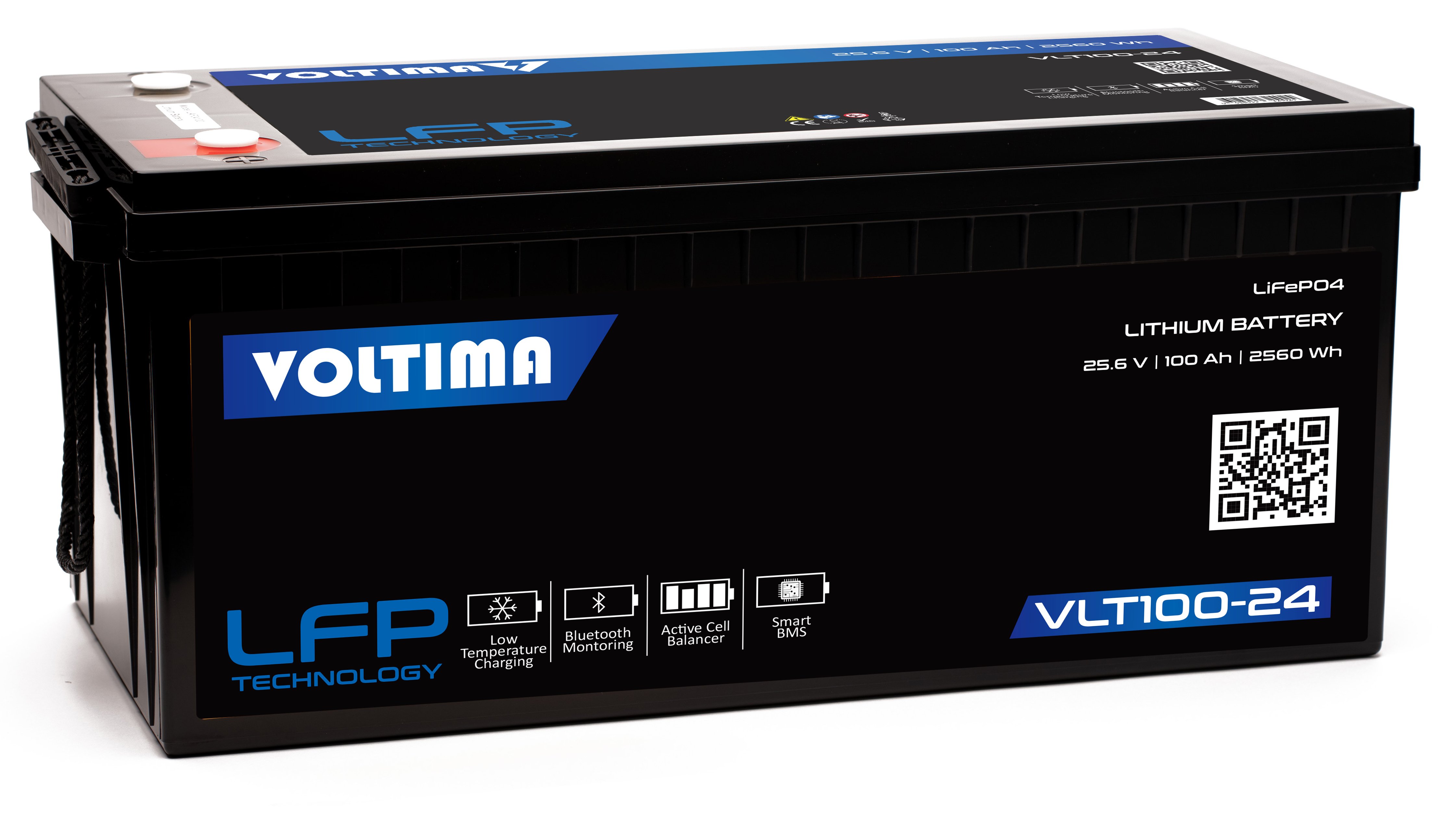 VOLTIMA VLT100 24V LiFePO4 Lithium Versorgungsbatterie 100Ah mit App VOLTIMA VLT100 24V LiFePO4 Lithium Versorgungsbatterie 100Ah mit App