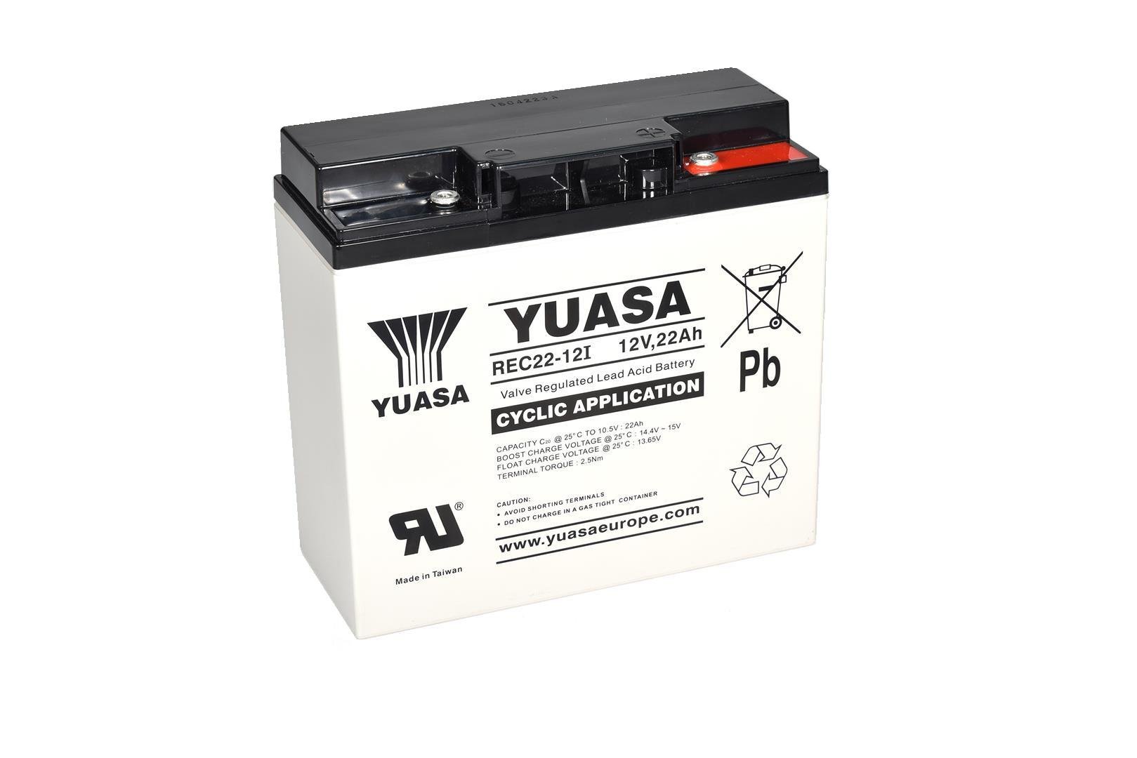 Yuasa REC22-12I 12V 22Ah AGM-Batterie Yuasa REC22-12I 12V 22Ah AGM-Batterie