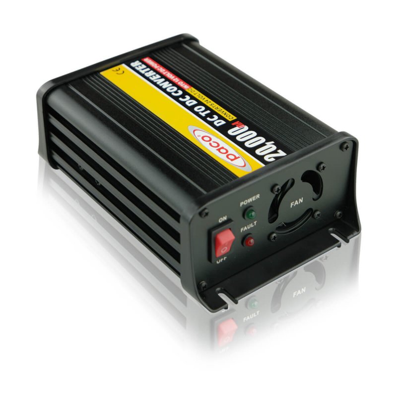 24V-auf-12V-20A-Gleichspannungswandler-Paco-PV2412-20 Paco PV2412-20 24V auf 12V 20A Spannungswandler (Umsatzsteuerbefreit)