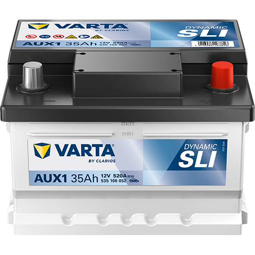Varta AUX1 DYNAMIC SLI 535 106 052 Stützbatterie 35Ah (Silver Auxiliary)