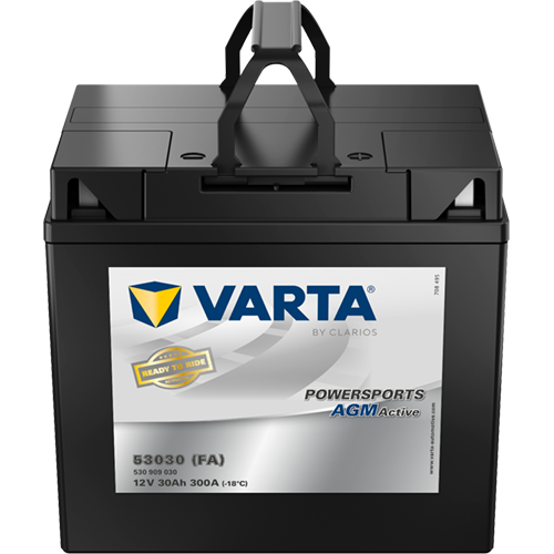 VARTA Powersports AGM ACTIVE Y60-N30L-A 30Ah Motorradbatterie 12V (DIN 53030)