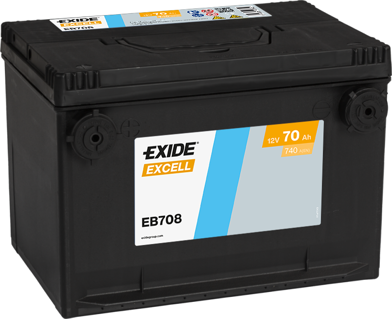 Exide EB708 Excell 70Ah US Cars Exide EB708 Excell 70Ah US Cars