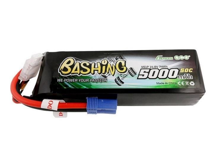 Gens ace 5000mAh 14,8 V 4S1P 60C G-Tech Bashing Lipo-Akkupack mit EC5 Plug Gens ace 5000mAh 14,8 V 4S1P 60C G-Tech Bashing Lipo-Akkupack mit EC5 Plug