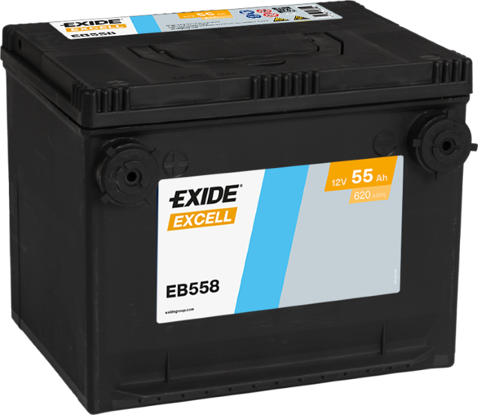 Exide EB558 Excell 55Ah car battery US Cars Exide EB558 Excell 55Ah car battery US Cars