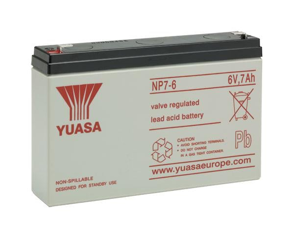 Yuasa NP7-6 6V 7Ah USV-Batterie Yuasa NP7-6 6V 7Ah USV-Batterie