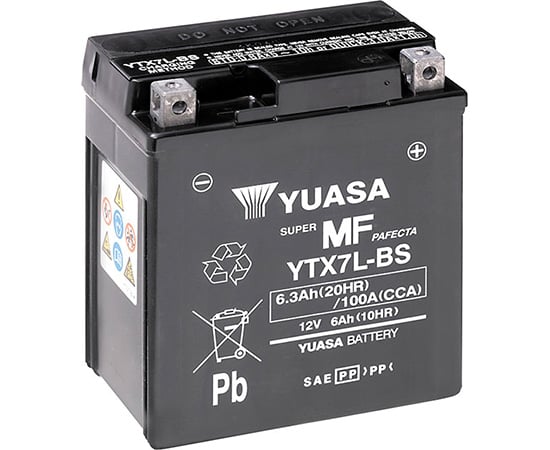 Yuasa YTX7L-BS AGM 6Ah Motorradbatterie (DIN 50614) Yuasa YTX7L-BS AGM 6Ah Motorradbatterie (DIN 50614)